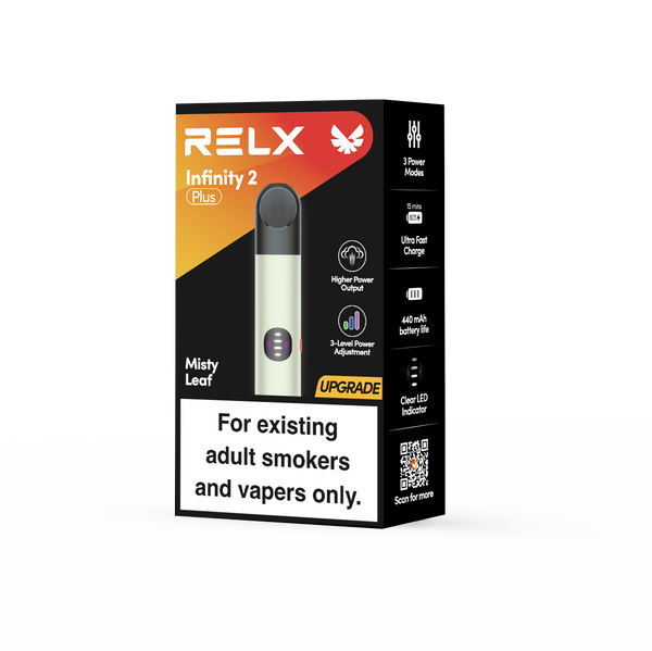 Explore New Year Deals 2026 on RELX Infinity 2 Plus Device | RELX Global Official RELX Infinity 2 Plus Device Misty Leaf

