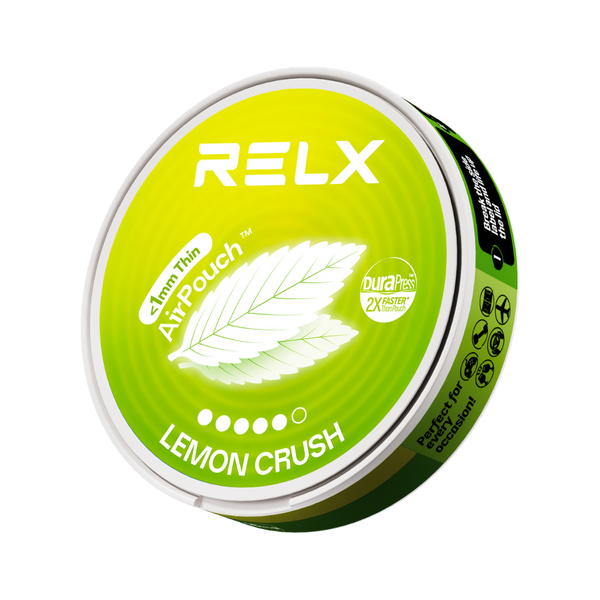 Explore RELX Global Nicotine Pouch RELX Nicotine AirPouch Lemon Crush Sunshine-bright freshness 14mg/piece Nicotine  < 1mm Thin 🍋
