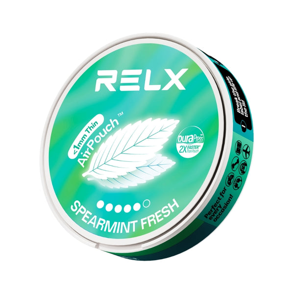 Explore RELX Global Nicotine Pouch RELX Nicotine AirPouch Spearmint Fresh Pure Coolness 14mg/piece Nicotine  < 1mm Thin 🌿
