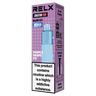 Purple packaging box for the RELX Creator Pro Refill Kit, displaying the Purple Grape Ice vape pod.
