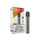Grey RELX Essential 2 rechargeable vape device next to its official packaging box
