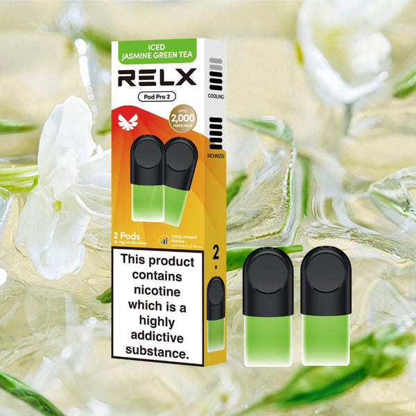 RELX Pod Pro refill vape pods product image, compatible prefilled pod cartridges for RELX Pod Pro devices.
