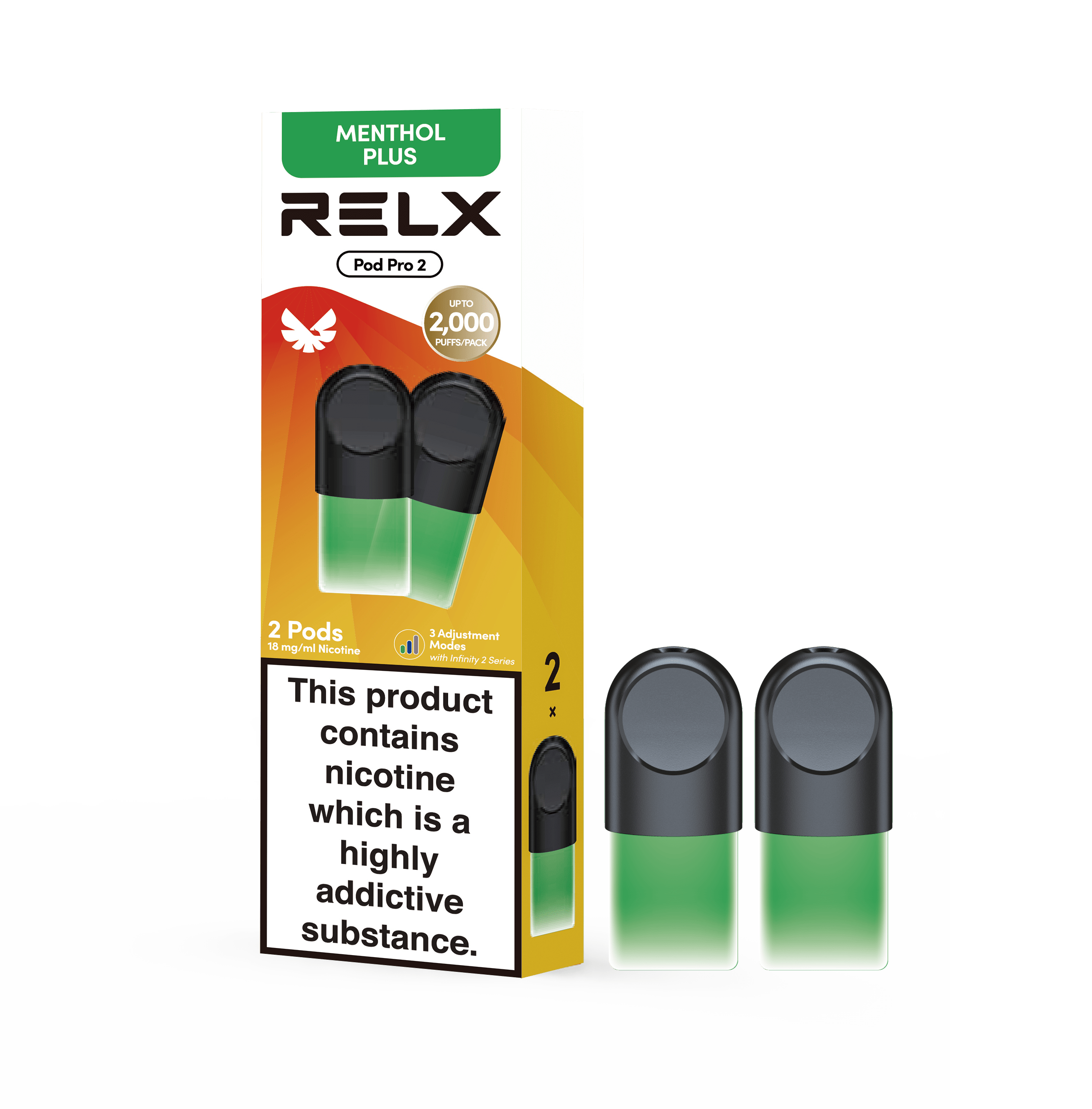 RELX Pod Pro Menthol Plus Pods | Mint Vape Pod | RELX Official