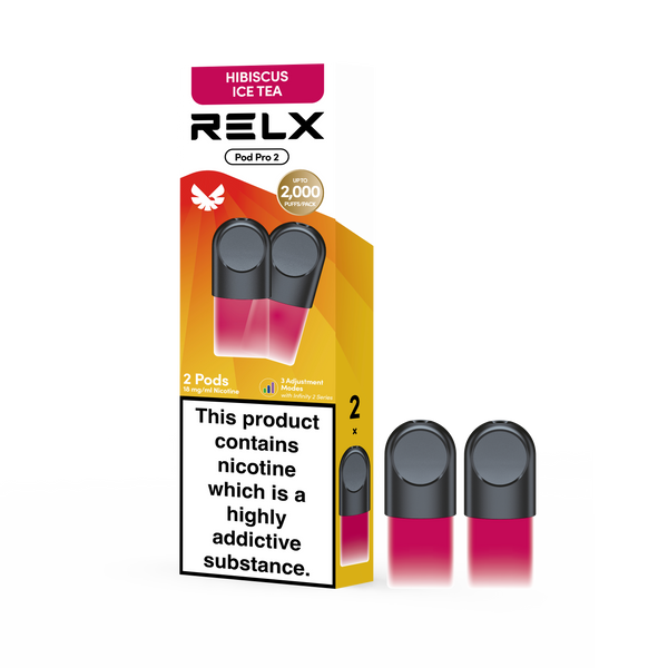 RELX Pod Pro refill vape pods product image, compatible prefilled pod cartridges for RELX Pod Pro devices.
