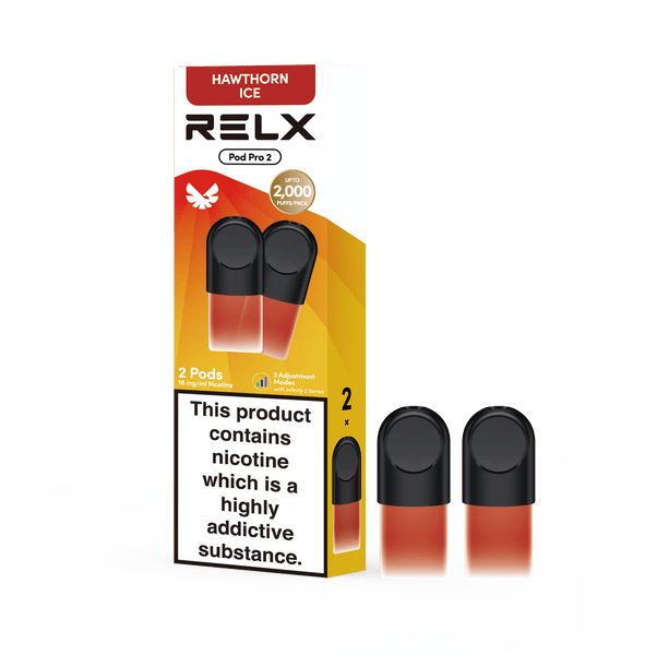 Explore Halloween Deals on RELX Global E-cigrette Vape RELX Pod Pro Hawthorn Ice Price Us 11.40 1.8% Nicotine  
