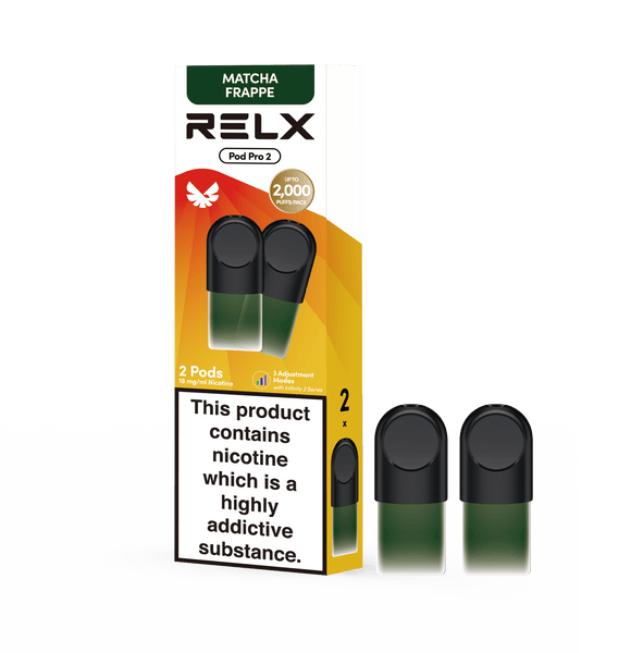 Explore Halloween Deals on RELX Global E-cigrette Vape RELX Pod Pro Matcha Frappe Price Us 11.40 1.8% Nicotine  
