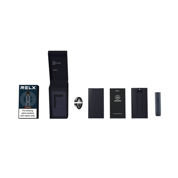 RELX Global Vape Pen RELX Artisan Device Indigo Denim  European leather Package The Highest Quality of RELX Vape 
