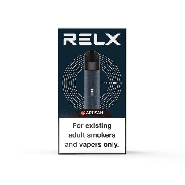 RELX Global Vape Pen RELX Artisan Device Indigo Denim Portable Package The Highest Quality of RELX Vape 

